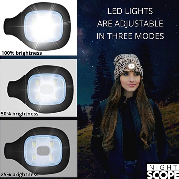 Night Scope Explorer’s Collection Rechargeable LED Beanie - Picture 4 of 9